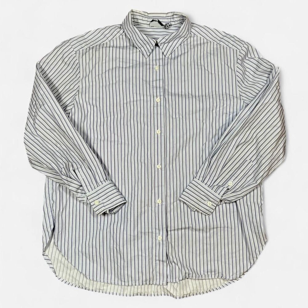 Asos-design Women's Blue and White Shirt